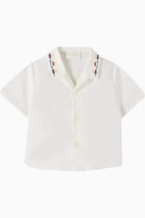 Gucci Boat Embroidered Shirt