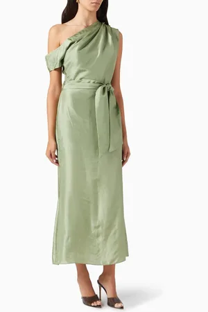 ELLIATT Finesse One-shoulder Midi Dress