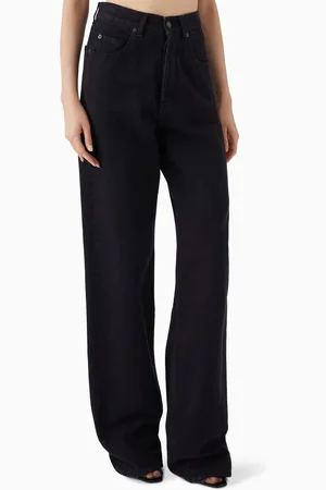 Saint Laurent V-waist Baggy Jeans in Denim