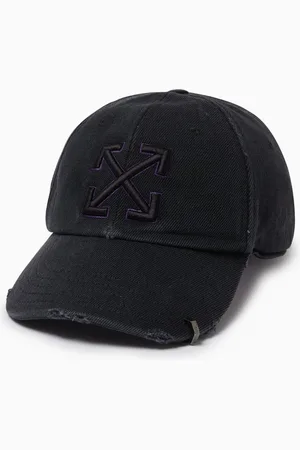OFF-WHITE Arrow Baseball Cap in Distressed Cotton