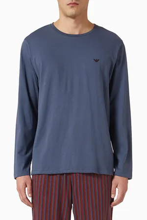 Emporio Armani Pyjama Set in Cotton Jersey