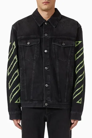 OFF-WHITE Diagonal Skate Jacket in Cotton Denim