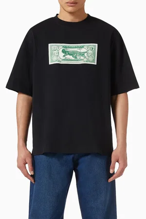 OFF-WHITE Banknote Arrow Skate T-shirt in Cotton