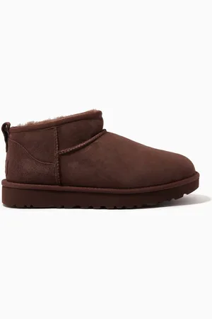 UGG Classic Ultra Mini Boot in Leather & Fur