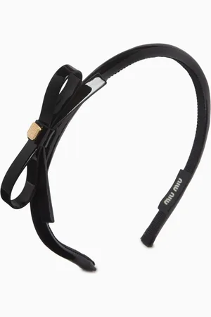 Miu Miu Bow Headband in Patent Leather