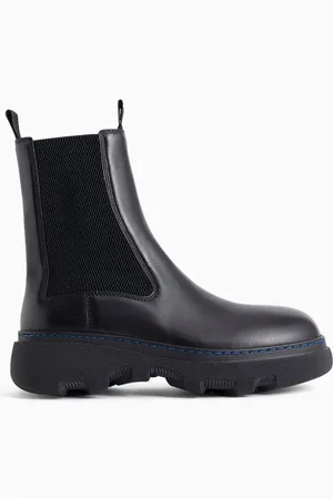 Burberry Creeper Chelsea Boots in Leather