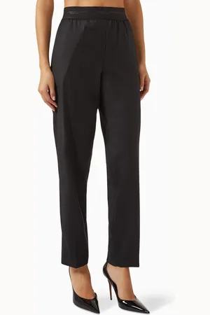 Helmut Lang Tapered-leg Pants in Wool Twill