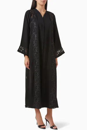 Rauaa official Lace-embroidered Abaya