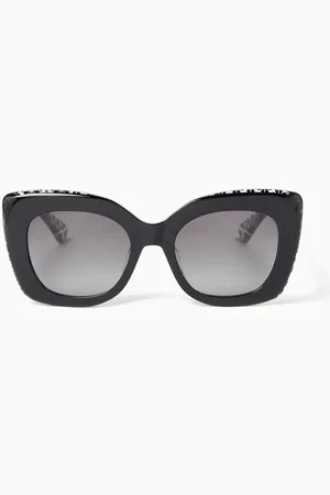 Kate Spade Kalie Printed Square Cat-eye Sunglasses in Acetate