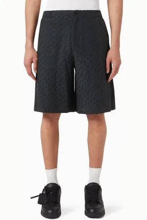 OFF-WHITE Off Logo Bowling Shorts in Cotton-blend