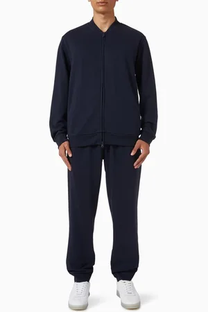 Emporio Armani Lounge Tracksuit Set in Cotton-blend