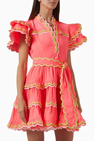 Celia B Saga Belted Dress in Cotton