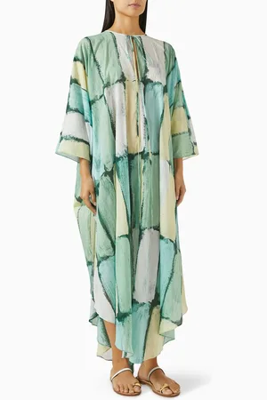 ON THE ISLAND Arda Printed Kaftan in Cotton