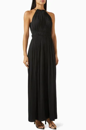 Maje Halterneck Ruched Jumpsuit
