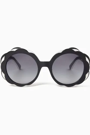 Kate Spade Vivi Floral Round Sunglasses in Acetate