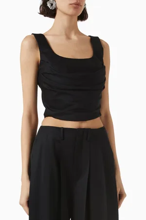 GIUSEPPE DI MORABITO Ruched Crop Top