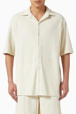 OFF-WHITE Off Bowling Shirt in Terry