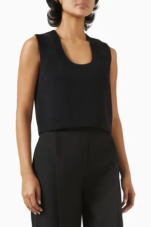 12 STOREEZ Cropped Top in Cotton-knit