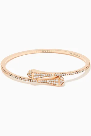 Marli Cleo Diamond Slip-on Bracelet in 18kt