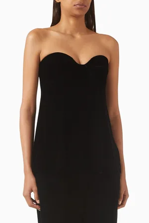 12 STOREEZ Strapless Top in Velvet
