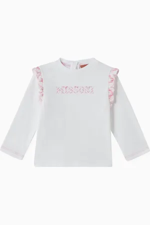 Missoni Logo Frill T-shirt in Cotton