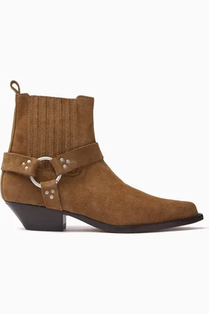 SONORA Hidalgo Belt Cowboy 35 Boots in Suede