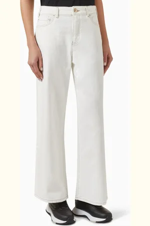 Emporio Armani Wide-leg Jeans in Denim