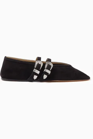 Le Monde Beryl Ballet Claudia Slippers in Suede