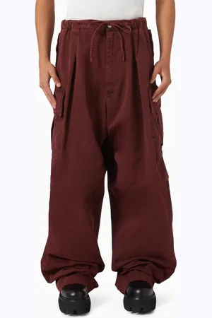 Alexander McQueen Pleated Cargo Pants in Cotton Blend