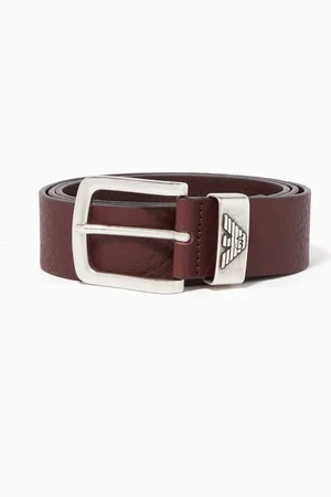 Emporio Armani Metal Pin-Buckle Leather Belt
