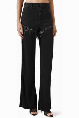 CHRISTOPHER ESBER Duke Splice Pants in Denim & Jersey