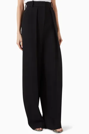 Khaite Maris Straight-leg Pants in Virgin Wool Blend