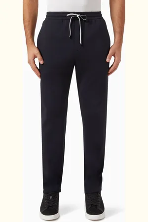 Emporio Armani Micro Logo Sweatpants in Double-jersey