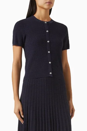 RAG&BONE Eloise Buttoned Cardigan in Textured-fabric