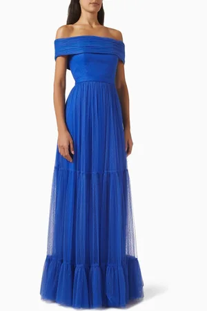 Amri Off-shoulder Dress in Tulle