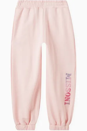 Missoni Glitter Logo Sweatpants in Fleece