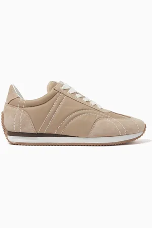 Totême The Sport Sneakers in Suede & Nylon