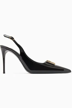 Dolce & Gabbana Lollo 90 Slingback Pumps in Patent-leather
