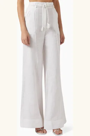 Andres Otalora Otras Noches Wide-leg Pants in Linen