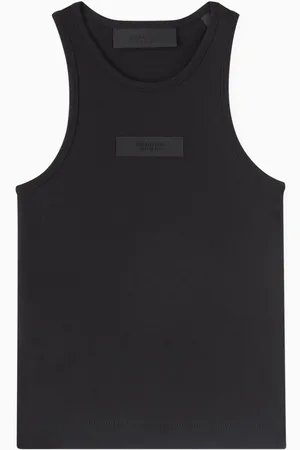 FEAR OF GOD Essentials Logo Tank Top in Cotton-jersey