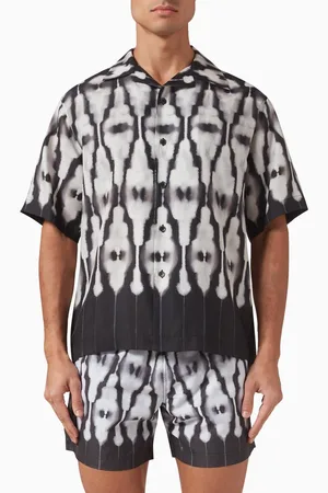 COMMAS Ritual Camp Collar Shirt in Silk-blend
