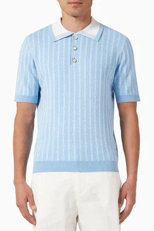 Casablanca Monogram Polo Shirt in Cotton-blend