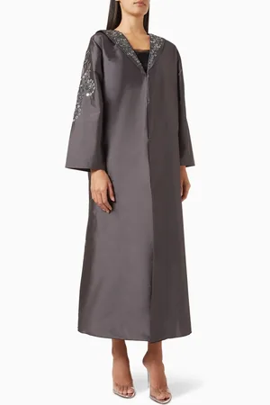 Rauaa official Sequin-embellished Abaya in Linen