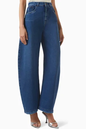 A.W.A.K.E. MODE Rounded Jeans in Recycled Denim