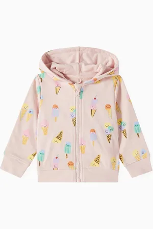 Stella McCartney Baby Ice Cream Printed Hoodie in Cotton