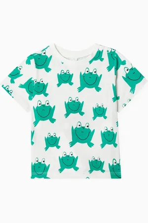 Stella McCartney Baby Frog-print T-shirt in Cotton