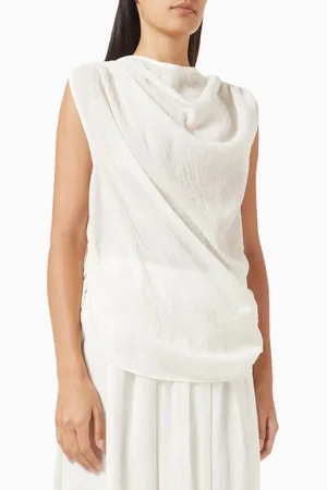 Anna Quan Faith Draped Top in Cotton