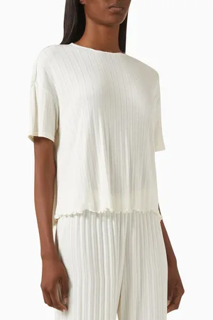 Eberjey Pointelle T-shirt in TENCEL™ Modal Blend