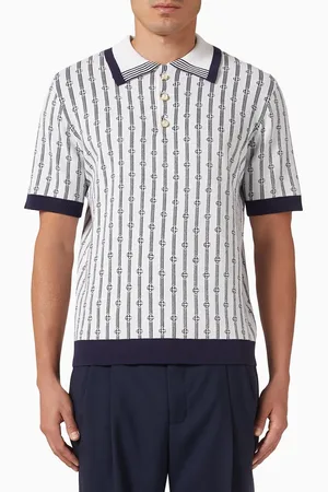 Casablanca Monogram Polo Shirt in Cotton-blend