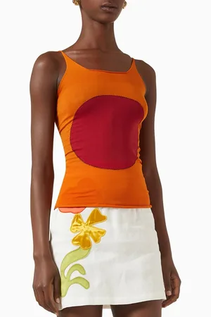 Marni Cirular-patch Tank Top in Nylon